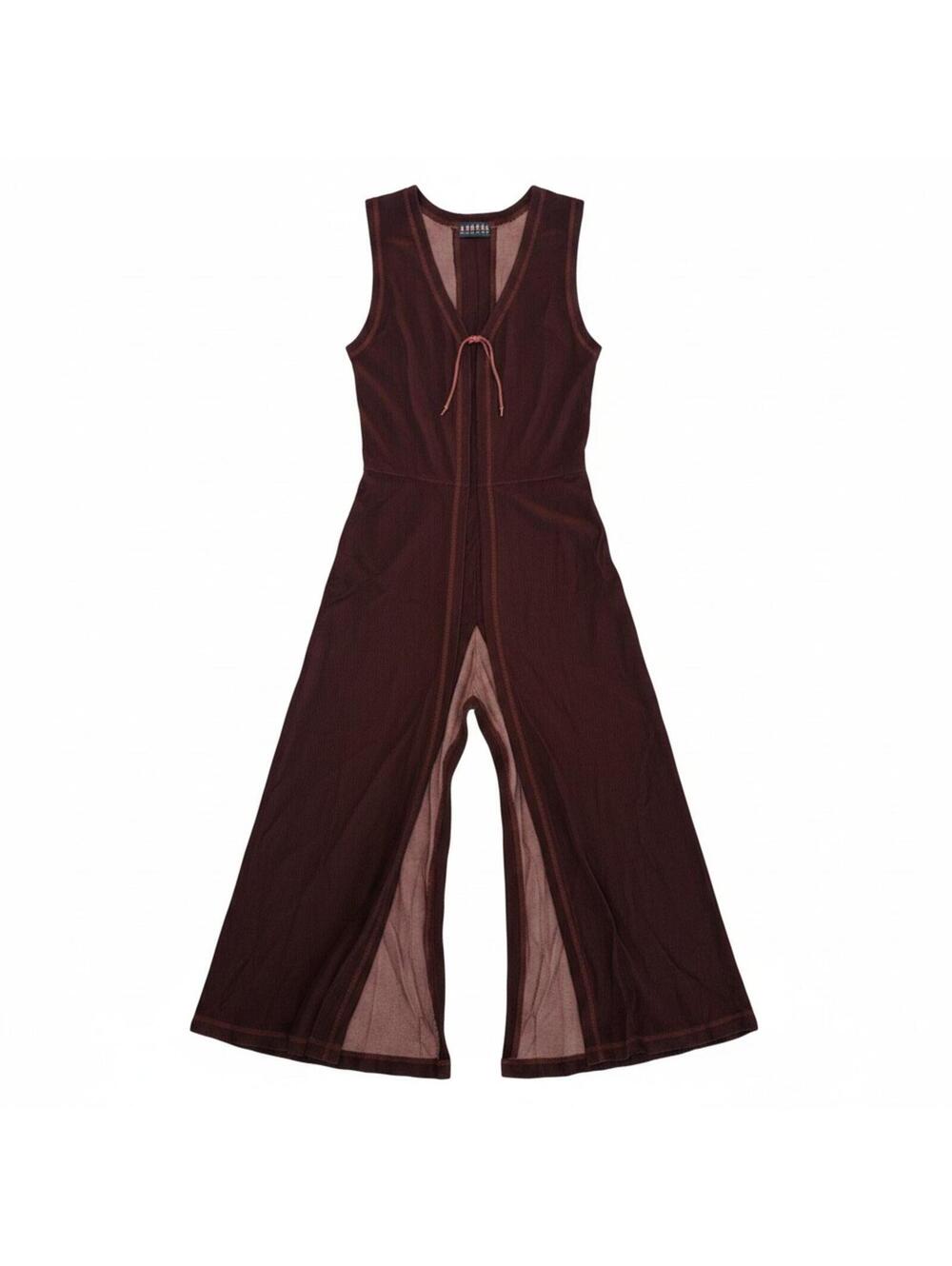 Morgan de Toi brown tunic vest